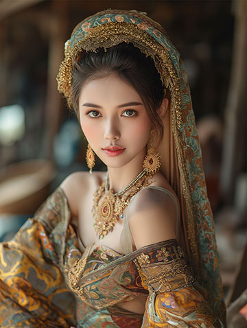 异域情调AI美女