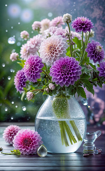 细节拉满的一瓶鲜花