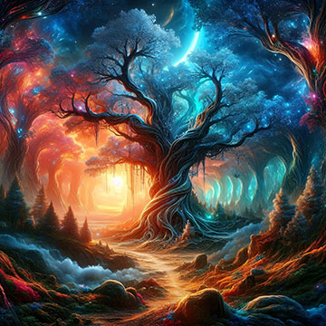 外星球上的魔幻大树